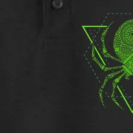 Sacred Geometry Halloween Spider Tribal Tattoo Mandala Dry Zone Grid Performance Polo