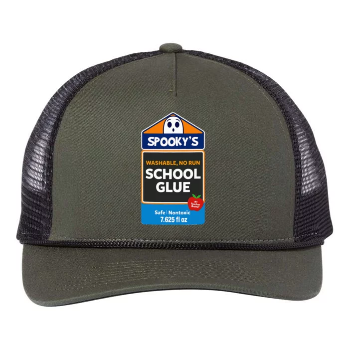 School Glue Halloween Costume For Teachers Students Retro Rope Trucker Hat Cap