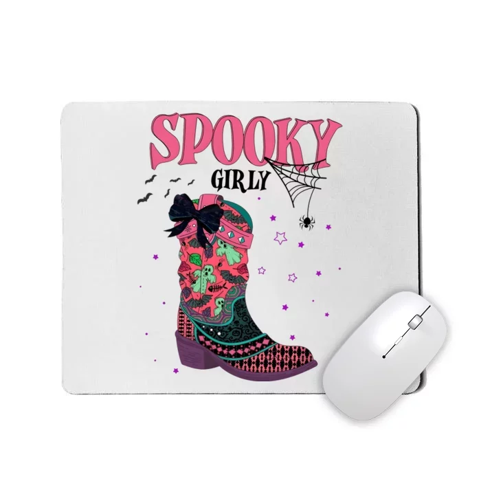 Spooky Girly Halloween Ghost Ghoul Mousepad