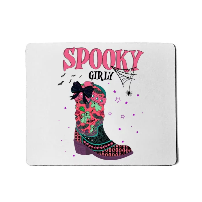 Spooky Girly Halloween Ghost Ghoul Mousepad