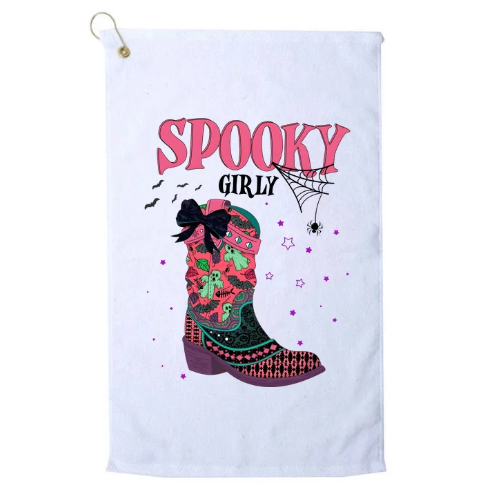 Spooky Girly Halloween Ghost Ghoul Platinum Collection Golf Towel