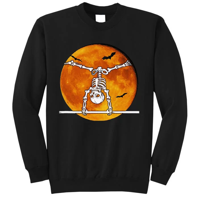 Skeleton Gymnastics Halloween Horizontal Bar Sweatshirt