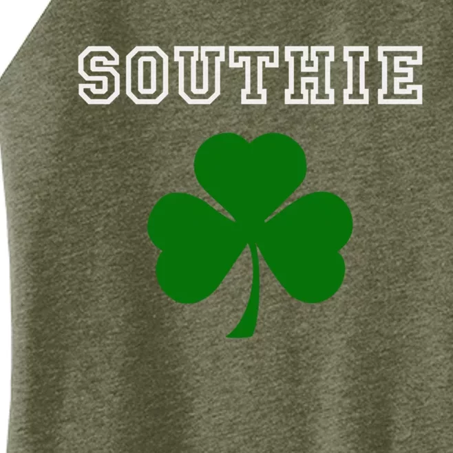 Southie Gift Irish Shamrock Classic Gift Women’s Perfect Tri Rocker Tank