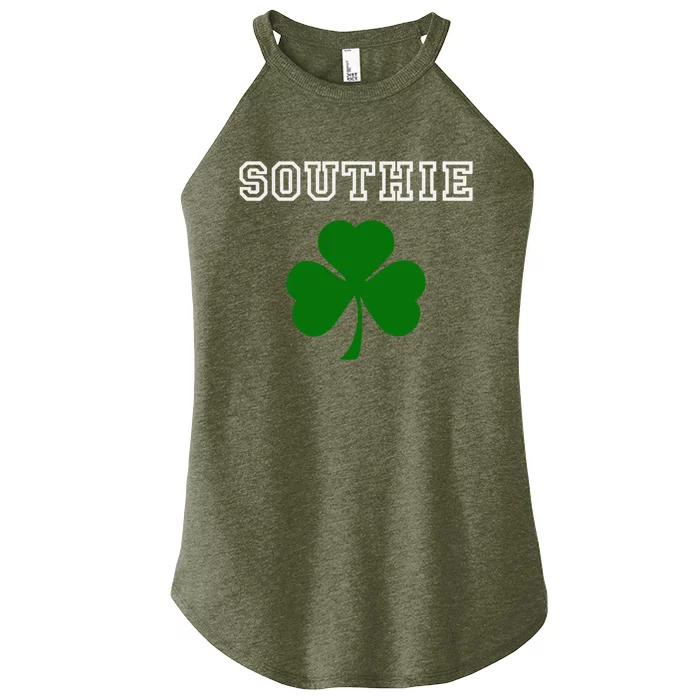 Southie Gift Irish Shamrock Classic Gift Women’s Perfect Tri Rocker Tank