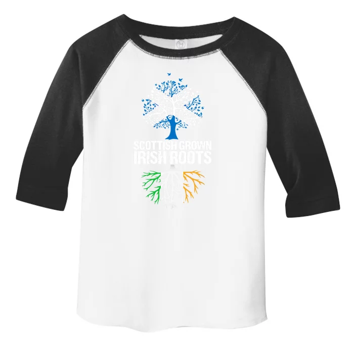 Scottish Grown Irish Roots Scotland Ireland Gift Toddler Fine Jersey T-Shirt