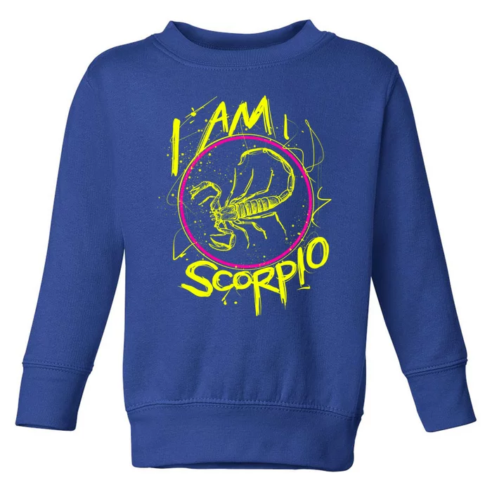 Scorpion Gift Im A Scorpio Zodiac Great Gift Toddler Sweatshirt