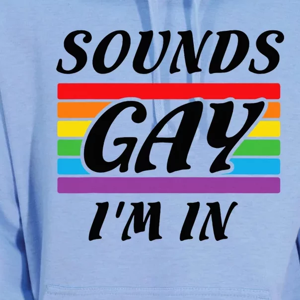 Sounds G.A.Y I Am Here Lgbt Unisex Surf Hoodie