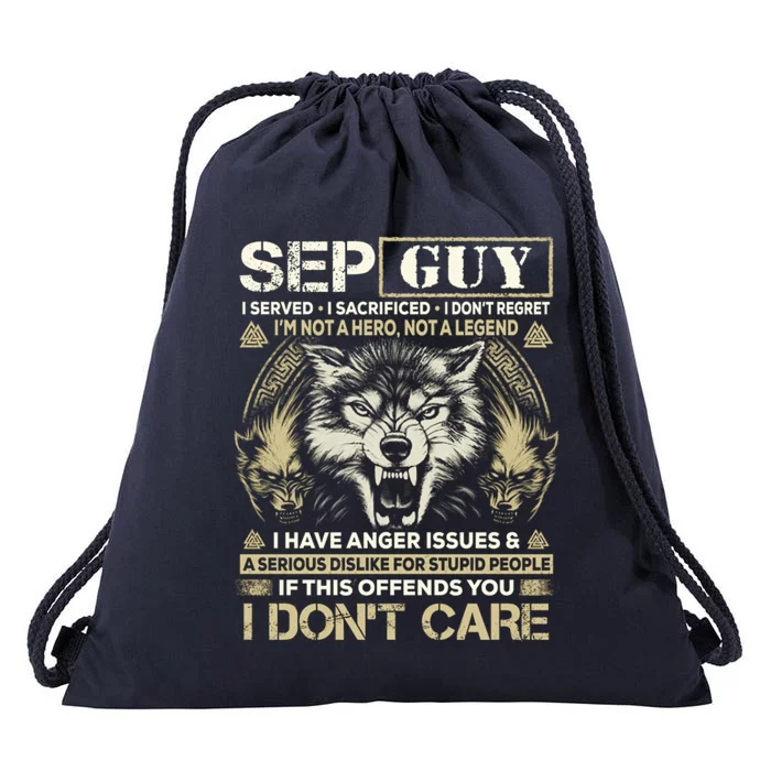 September Guy I Served I Sacrificed I Don't Regrecute Gift Funny Gift Drawstring Bag