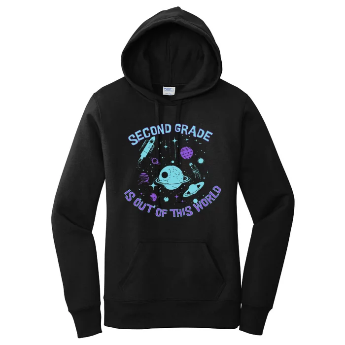 Second Grade Is Out Of This World Space Women's Pullover Hoodie