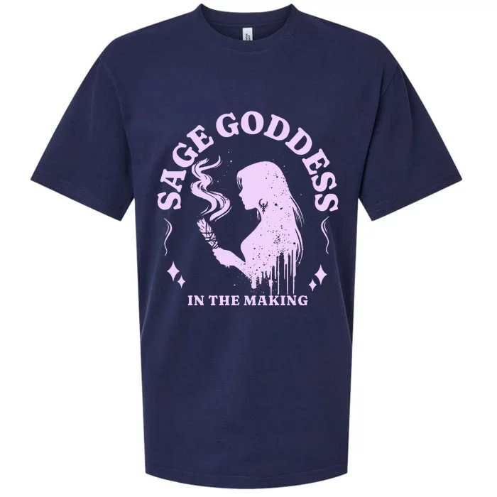 Sage Goddess In The Making Spiritual Energy Holistic Vibes Sueded Cloud Jersey T-Shirt