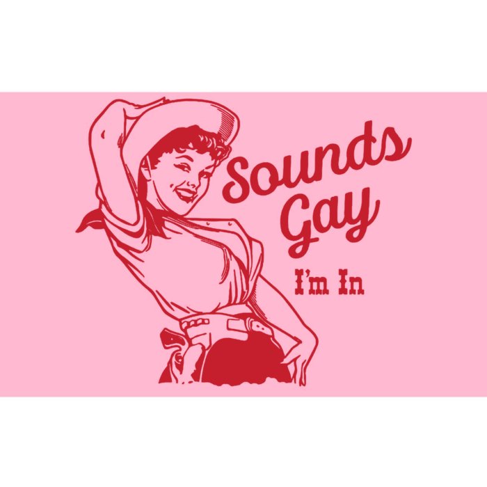 Sounds Gay IM In Retro Lgbt 80s Pride Bumper Sticker