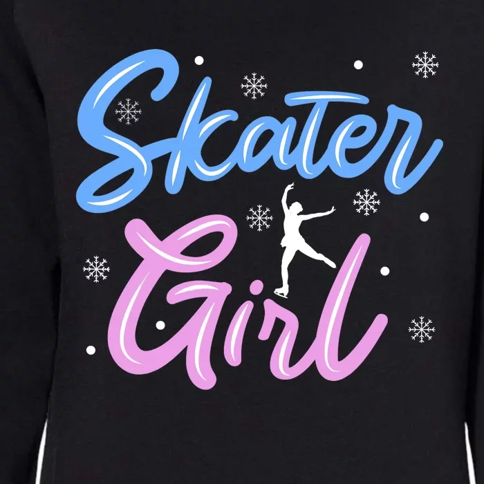 Skater Girl Ice Skating Womens California Wash Sweatshirt