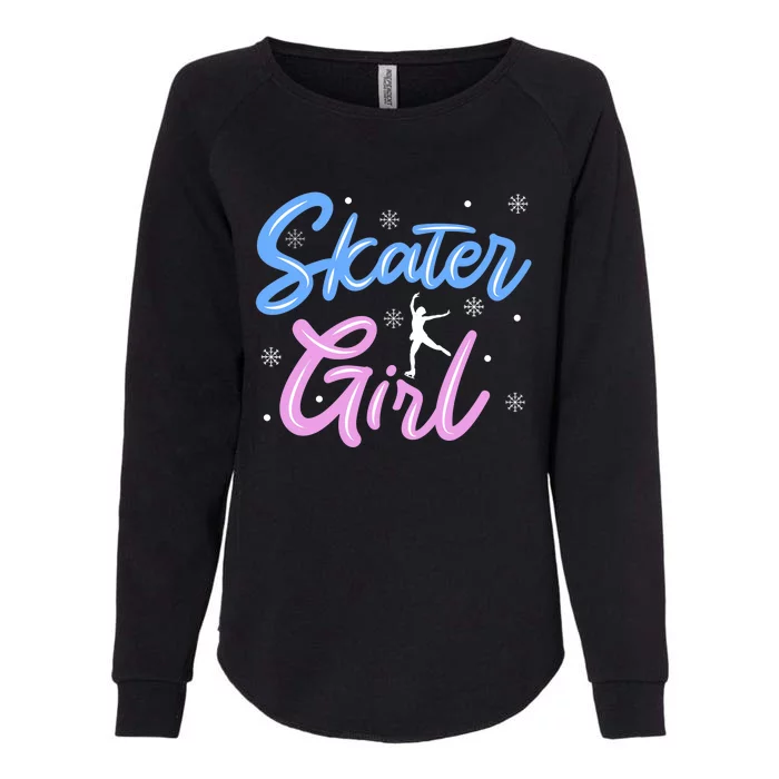 Skater Girl Ice Skating Womens California Wash Sweatshirt