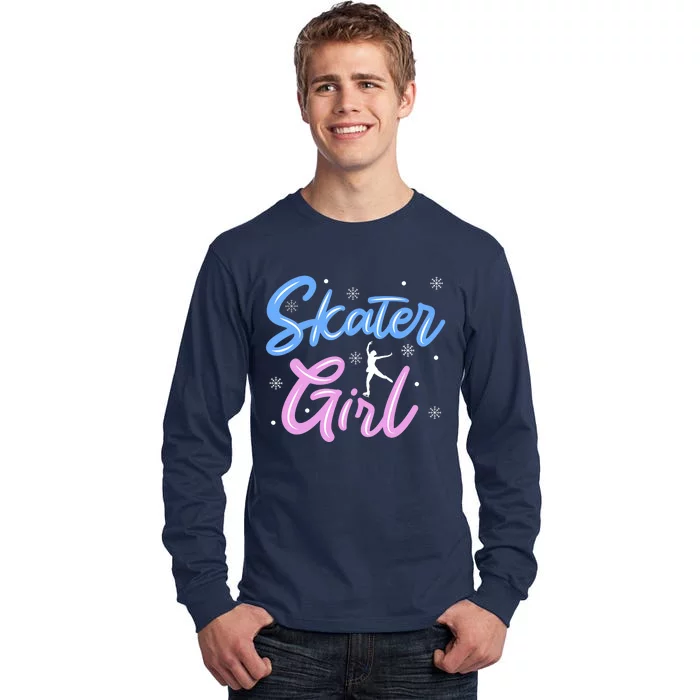 Skater Girl Ice Skating Tall Long Sleeve T-Shirt