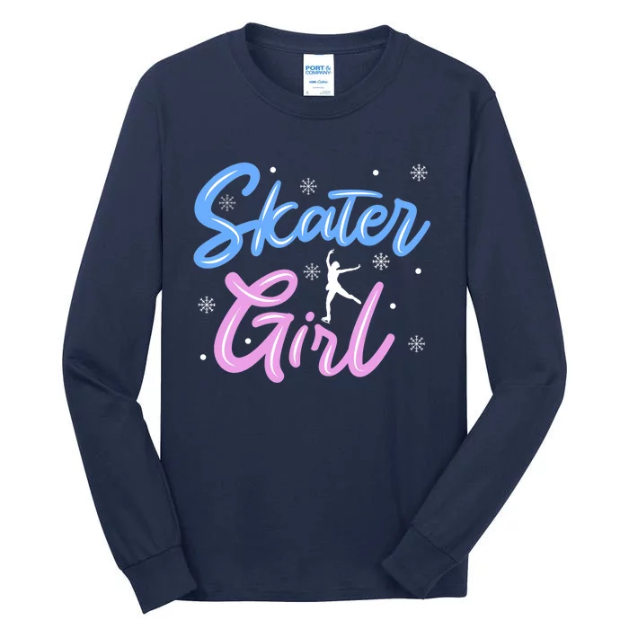 Skater Girl Ice Skating Tall Long Sleeve T-Shirt