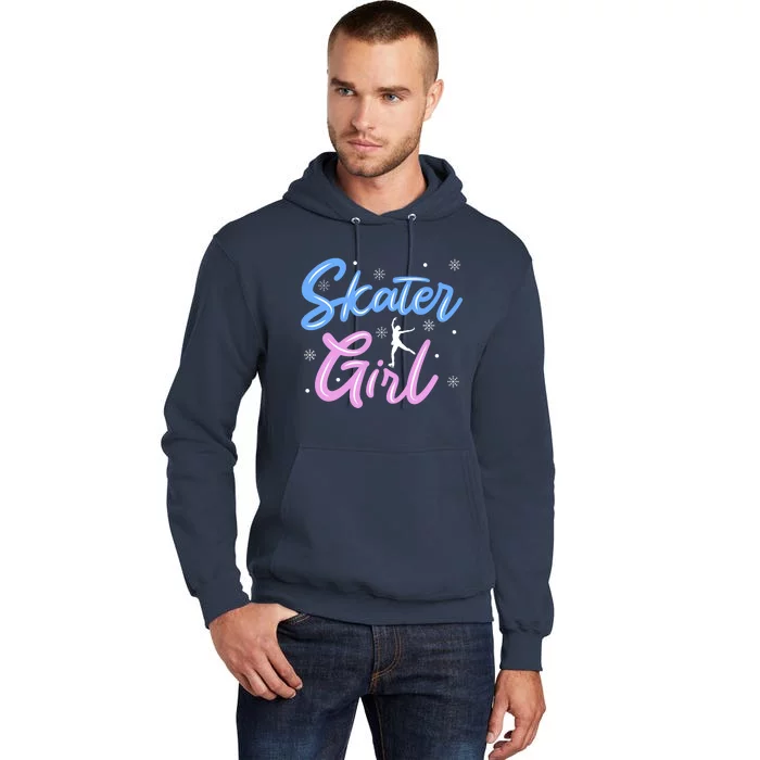 Skater Girl Ice Skating Tall Hoodie