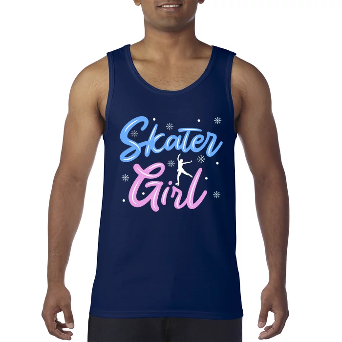 Skater Girl Ice Skating Tank Top