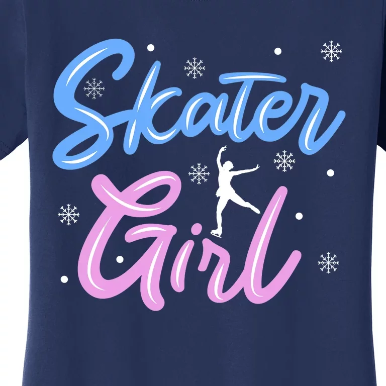 Skater Girl Ice Skating Women's T-Shirt