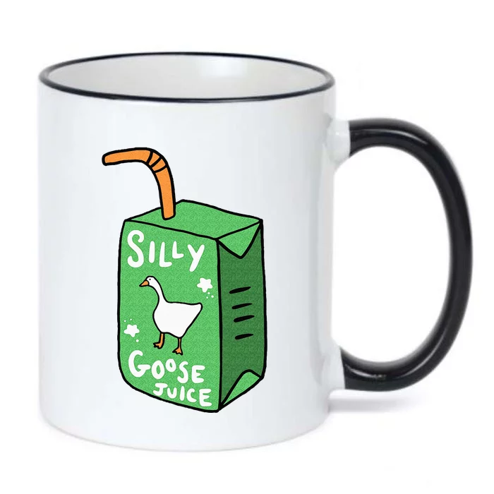 Silly Goose Juice Funny Goose Meme Bird Lover Black Color Changing Mug