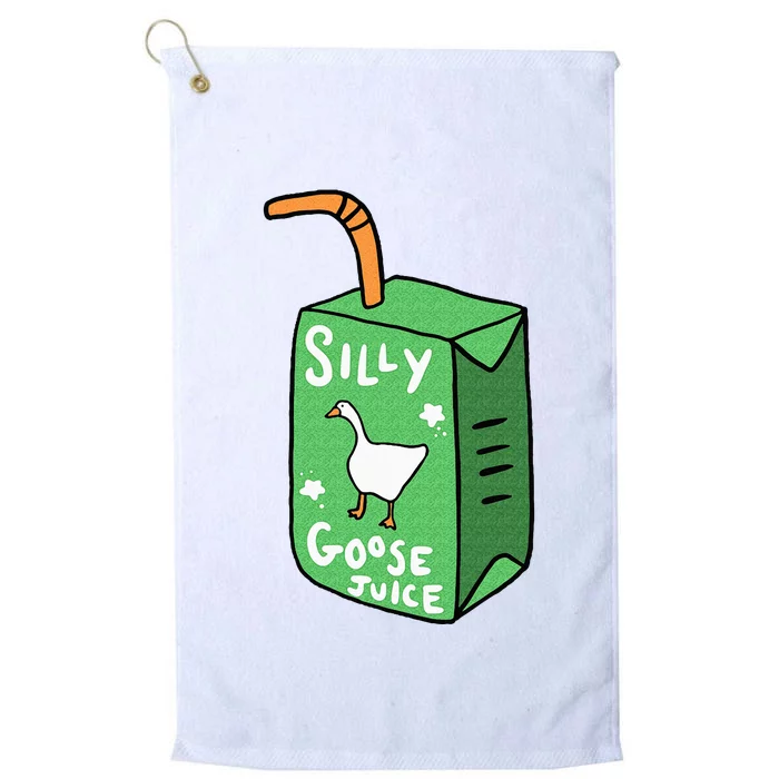 Silly Goose Juice Funny Goose Meme Bird Lover Platinum Collection Golf Towel