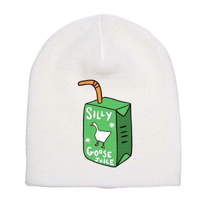 Silly Goose Juice Funny Goose Meme Bird Lover Short Acrylic Beanie