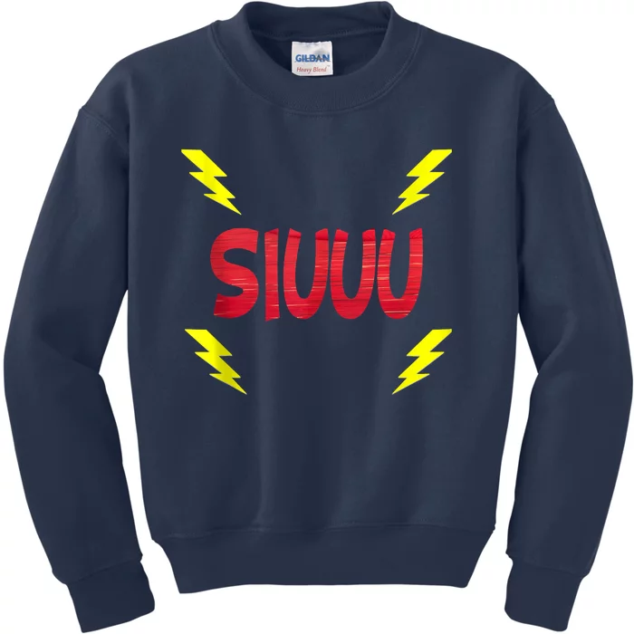 Siuuu – Goal Jubel – Elfmeter Flanke – Manchester Kids Sweatshirt