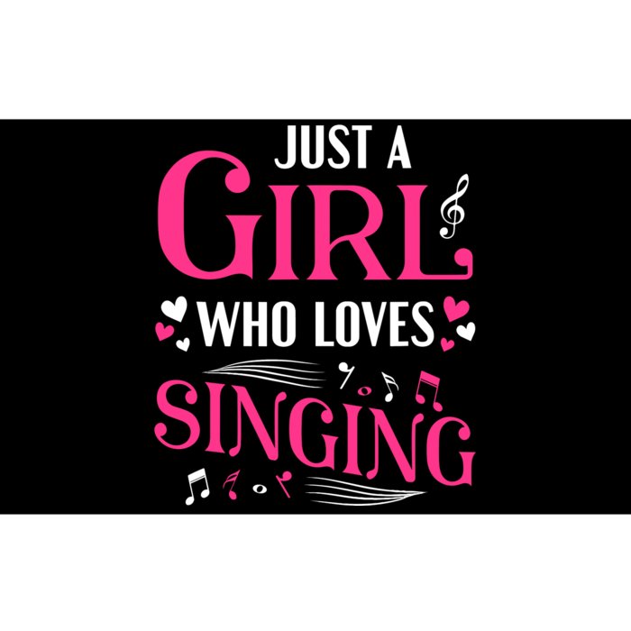 Singer Gifts Just A Girl Who Loves Singing Bumper Sticker