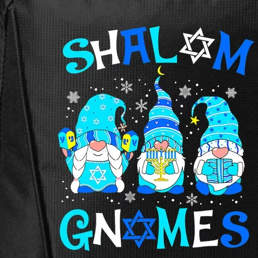 Shalom Gnome Jewish Hanukkah Chanukkah Gnomes Family City Backpack