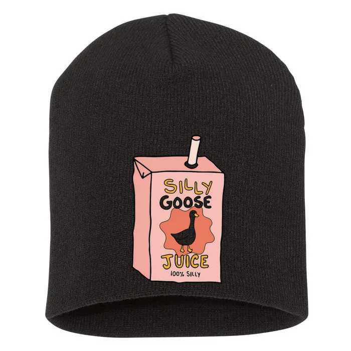 Silly Goose Juice Funny Goose Meme Bird Lover Sarcastic Short Acrylic Beanie