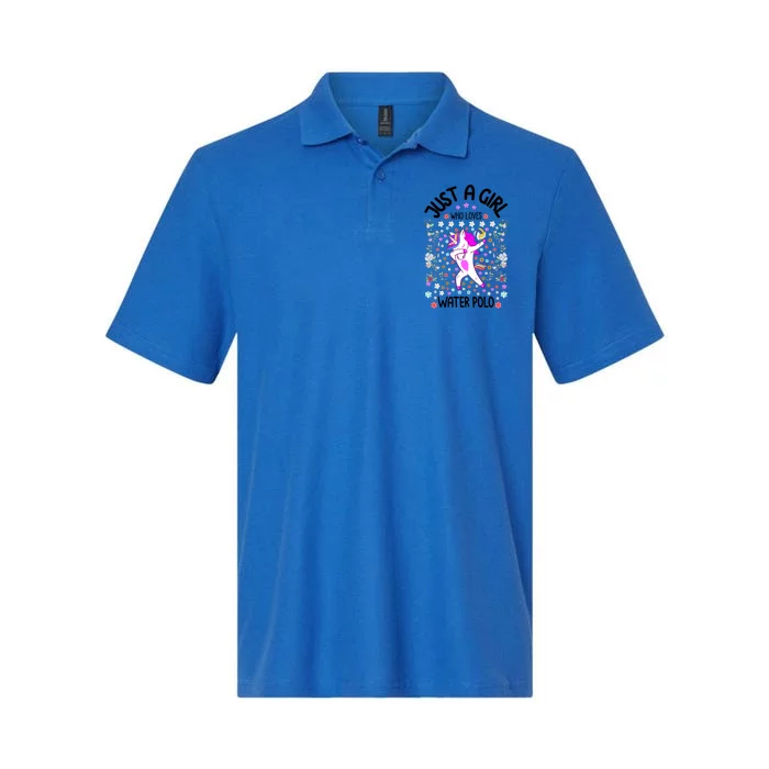 Sports Gift Just A Who Loves Water Polo Gift Softstyle Adult Sport Polo