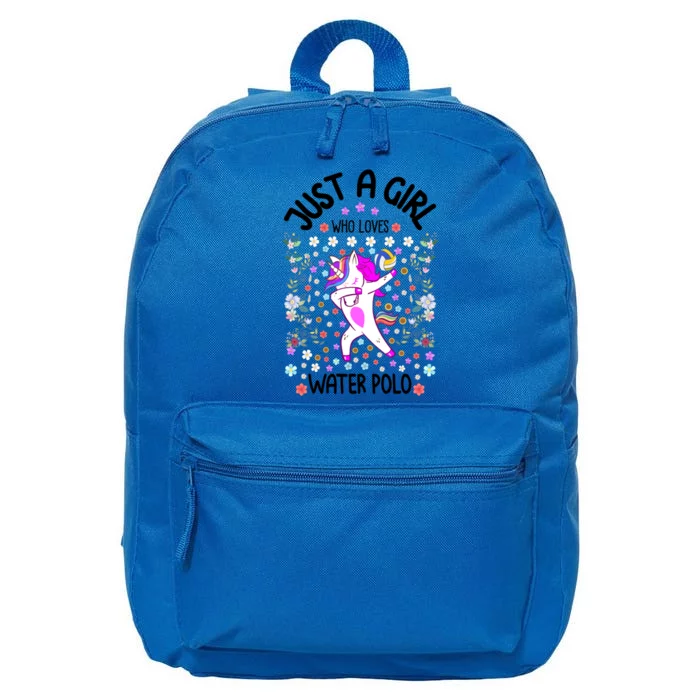 Sports Gift Just A Who Loves Water Polo Gift 16 in Basic Backpack