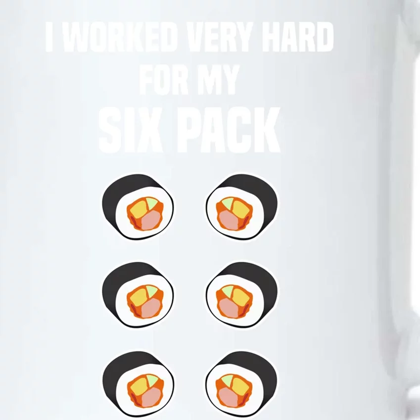 Sushi Gift Joke Six Pack Sushi Fan Sushi Lover Sushi Rolls Meaningful Gift Black Color Changing Mug