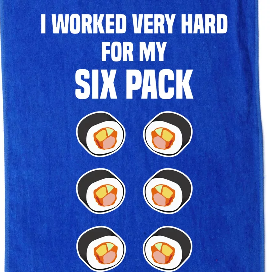 Sushi Gift Joke Six Pack Sushi Fan Sushi Lover Sushi Rolls Meaningful Gift Platinum Collection Golf Towel