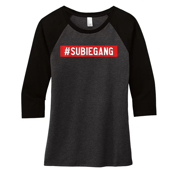 Subie Gang Jdm Car Lover Women's Tri-Blend 3/4-Sleeve Raglan Shirt