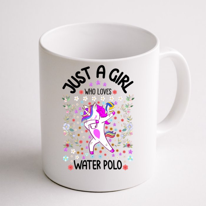 Sports Gift Just A Who Loves Water Polo Gift Front & Back Coffee Mug