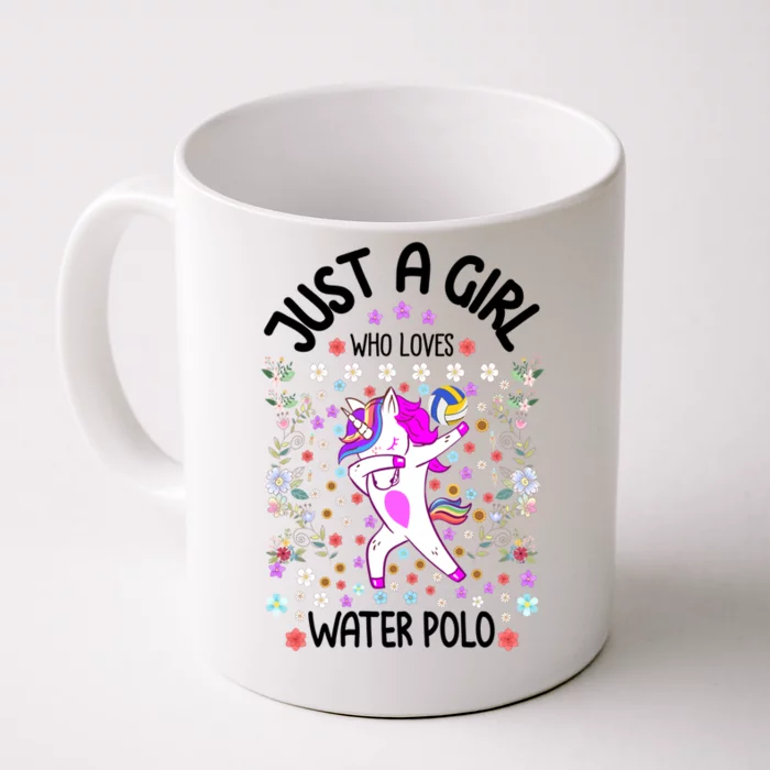 Sports Gift Just A Who Loves Water Polo Gift Front & Back Coffee Mug