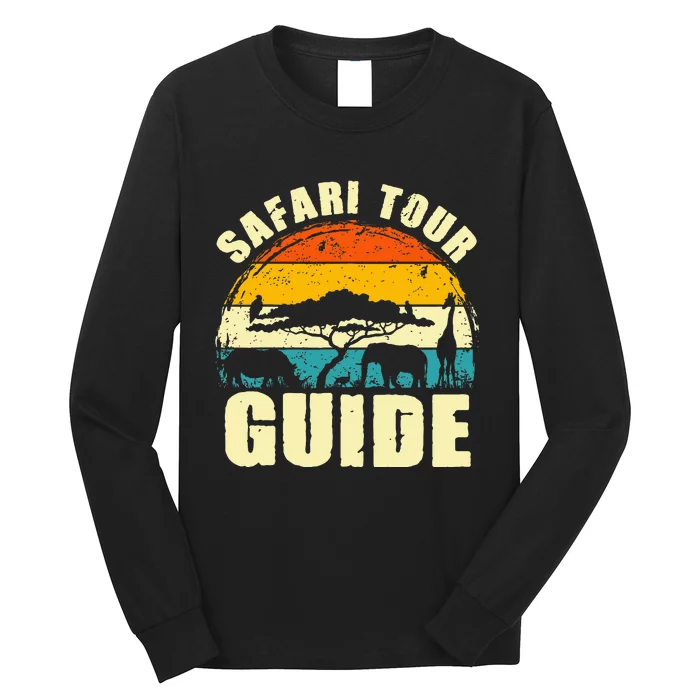 Safari Guide Kenya Tanzania Namibia Animal Gift Long Sleeve Shirt