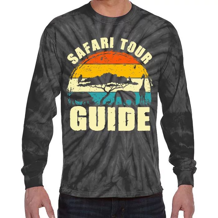 Safari Guide Kenya Tanzania Namibia Animal Gift Tie-Dye Long Sleeve Shirt