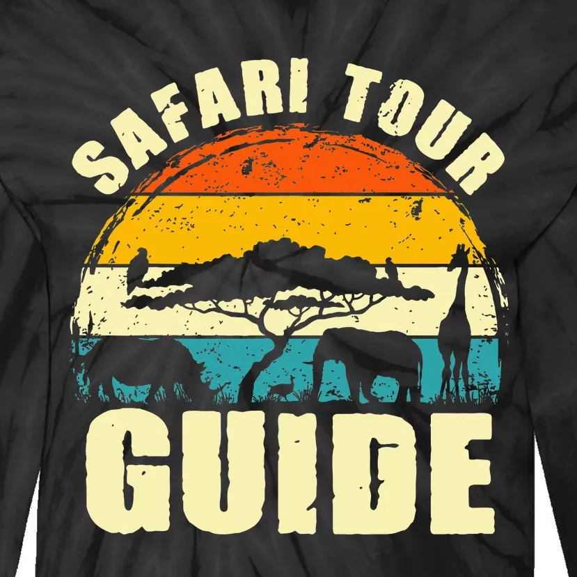 Safari Guide Kenya Tanzania Namibia Animal Gift Tie-Dye Long Sleeve Shirt