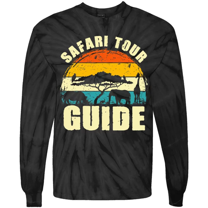 Safari Guide Kenya Tanzania Namibia Animal Gift Tie-Dye Long Sleeve Shirt