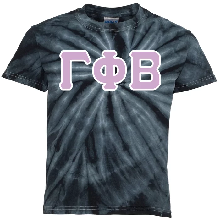 Sorority Greek Letter Kids Tie-Dye T-Shirt