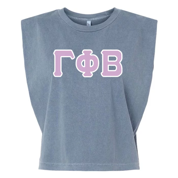 Sorority Greek Letter Garment-Dyed Women's Muscle Tee