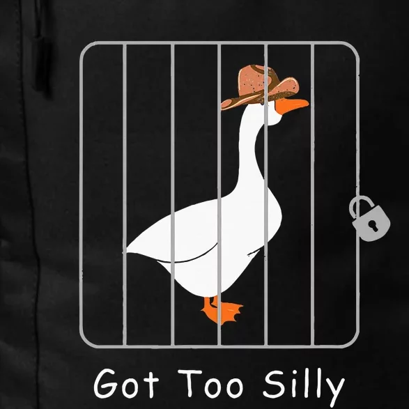 Silly Goose Lover Mugshot Meme Got Too Silly Daily Commute Backpack