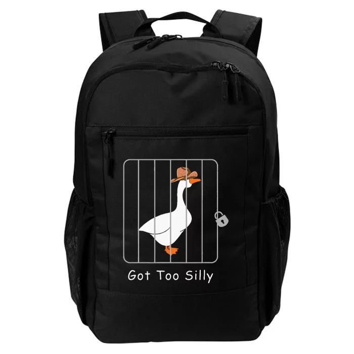 Silly Goose Lover Mugshot Meme Got Too Silly Daily Commute Backpack