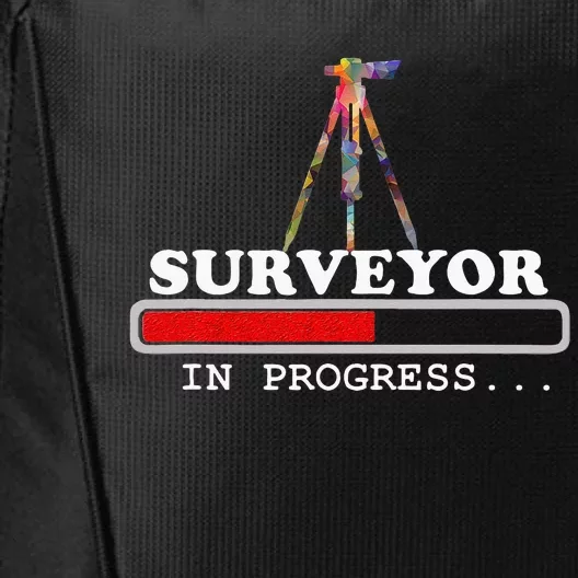 Surveyor gift Land Survey Engineer loading Progress City Backpack