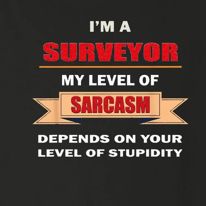 Surveyor gifts land surveying Tools Sarcasm Stupidity Toddler Long Sleeve Shirt