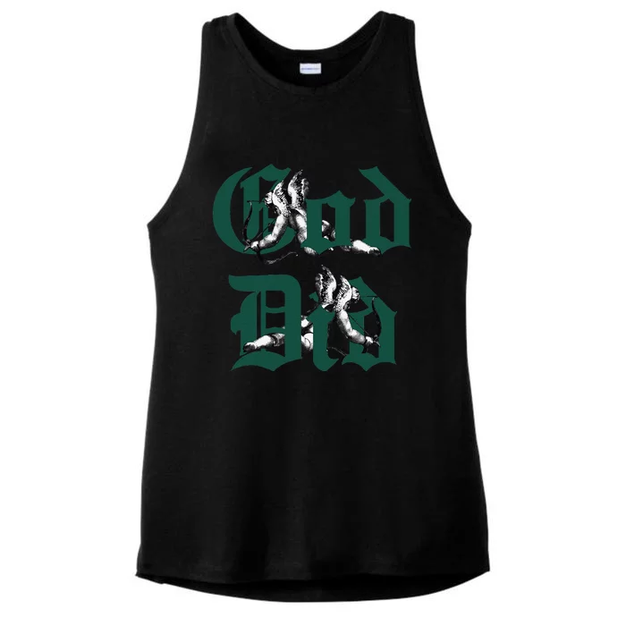 Streetwear God Loser Lover Matching Oxidized Green Ladies Tri-Blend Wicking Tank