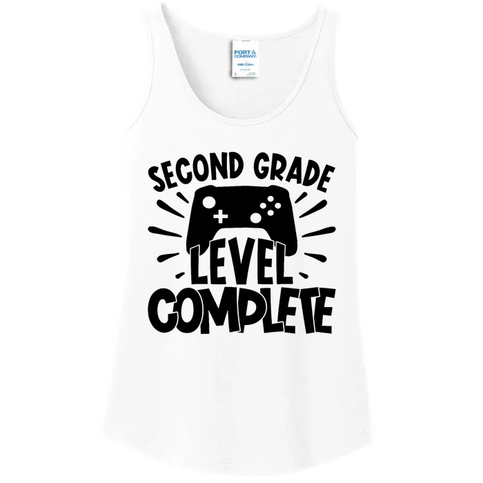 Second Grade Level Complete Last Day Of School Graduate Ladies Essential Tank