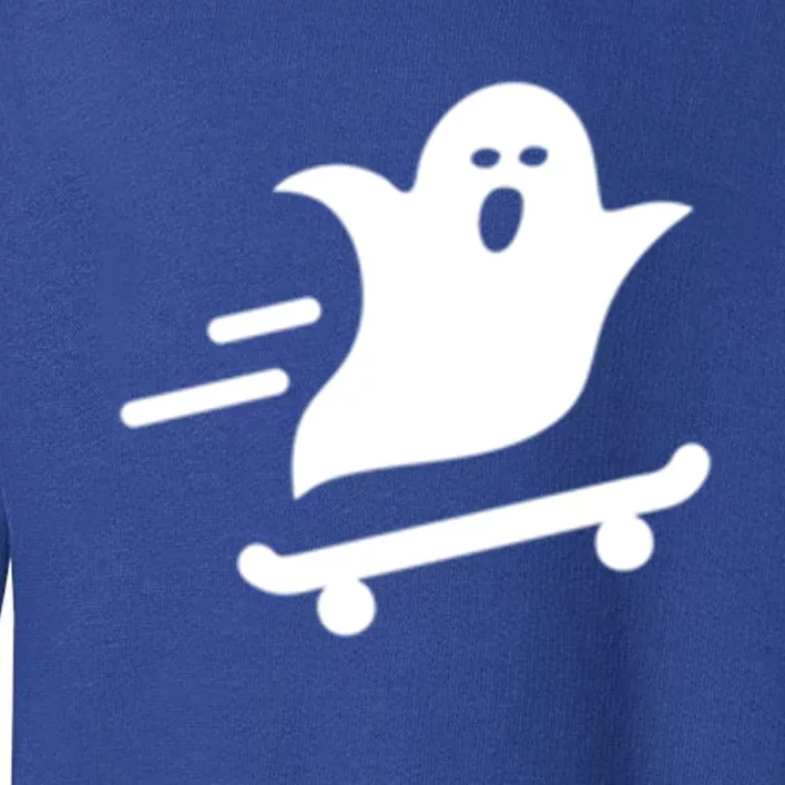 Skater Ghost Lazy Halloween Skateboarding Costume Skateboard Gift Toddler Sweatshirt