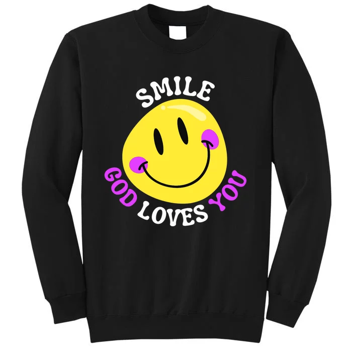 Smile God Loves You Happy Faith Love Jesus Christ VBS Cute Sweatshirt